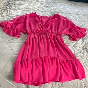Pink Ruffled Dress